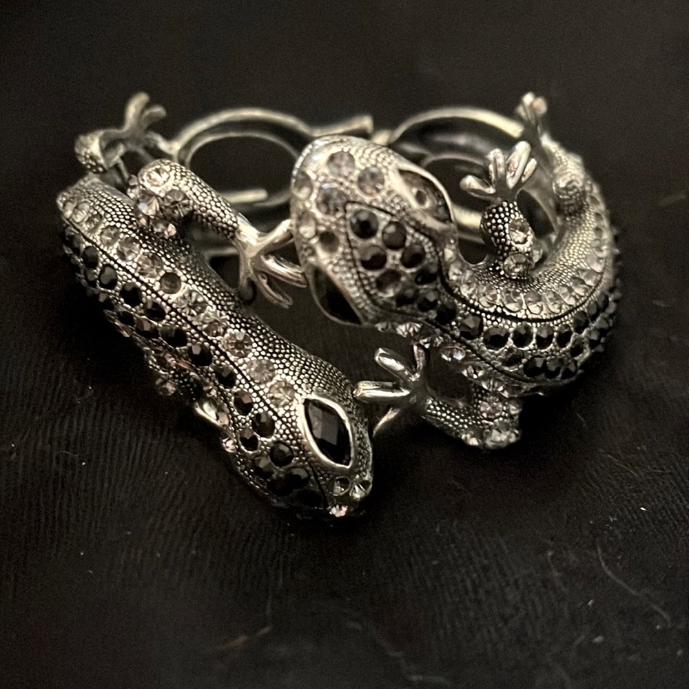 Pewter Gecko Bracelet